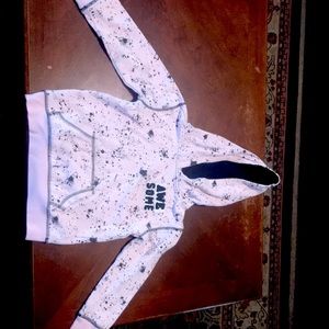 A hoodie. The brand is epic threads.